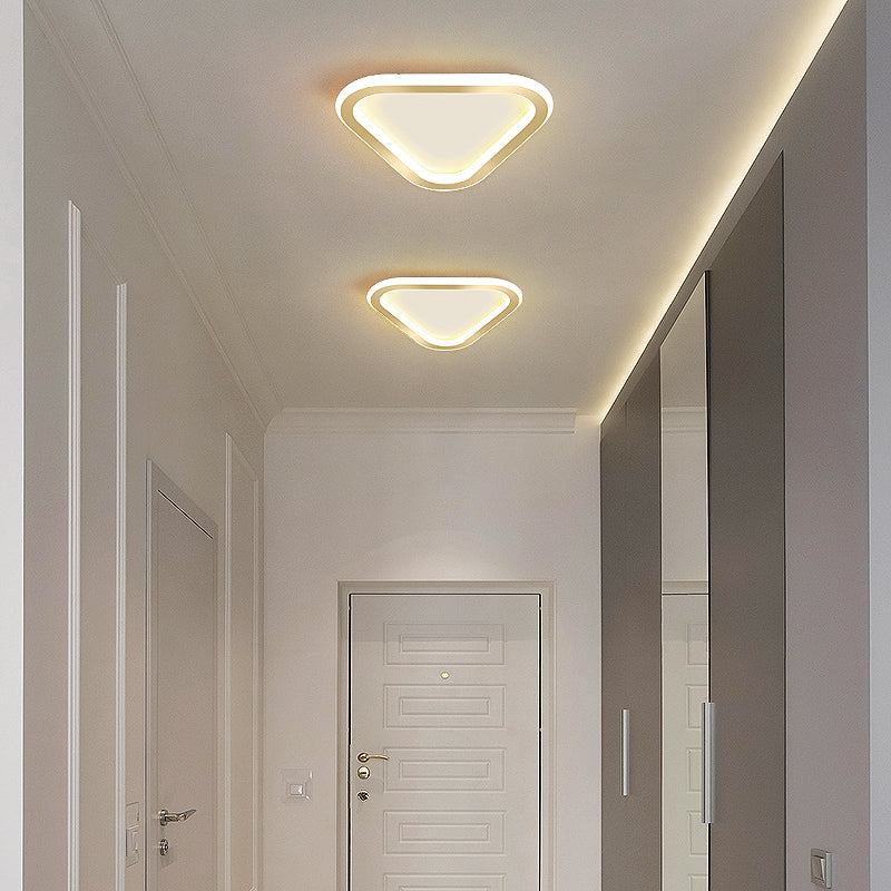 Plafonnier LED Ultra-mince à 1 lumière, nouveau plafonnier moderne en fer pour couloir