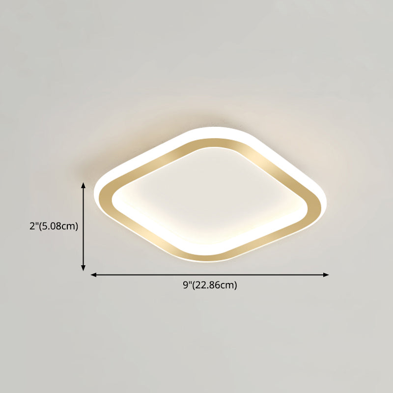 Plafonnier LED Ultra-mince à 1 lumière, nouveau plafonnier moderne en fer pour couloir