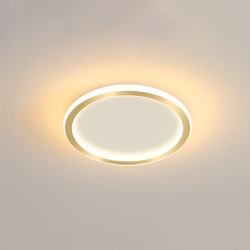 Plafonnier LED Ultra-mince à 1 lumière, nouveau plafonnier moderne en fer pour couloir