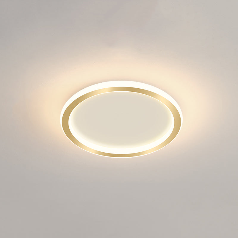 Plafonnier LED Ultra-mince à 1 lumière, nouveau plafonnier moderne en fer pour couloir