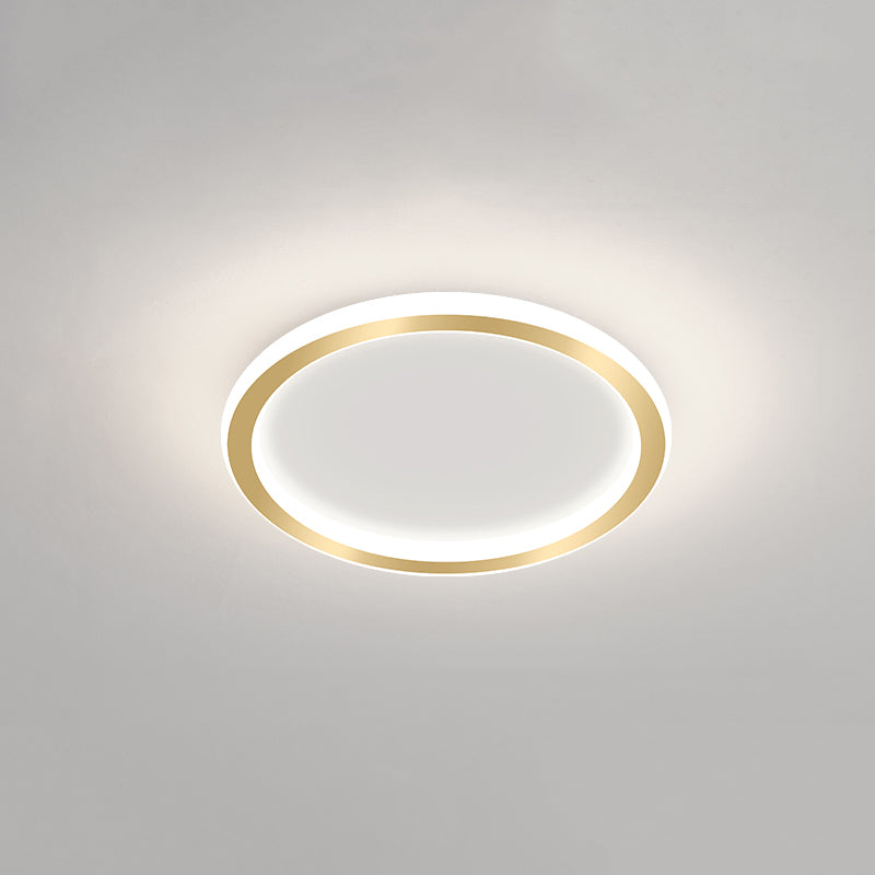 Plafonnier LED Ultra-mince à 1 lumière, nouveau plafonnier moderne en fer pour couloir