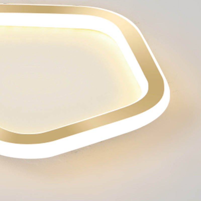 Plafonnier LED Ultra-mince à 1 lumière, nouveau plafonnier moderne en fer pour couloir