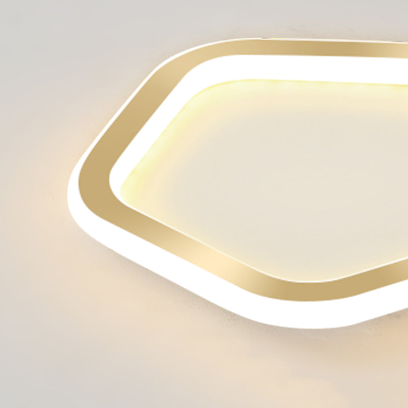 Plafonnier LED Ultra-mince à 1 lumière, nouveau plafonnier moderne en fer pour couloir