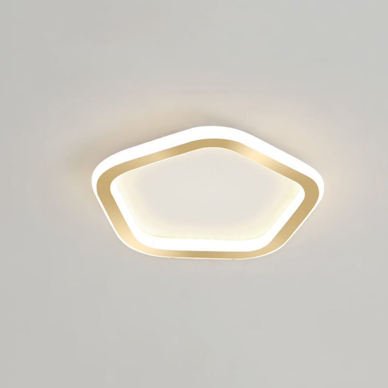 Plafonnier LED Ultra-mince à 1 lumière, nouveau plafonnier moderne en fer pour couloir