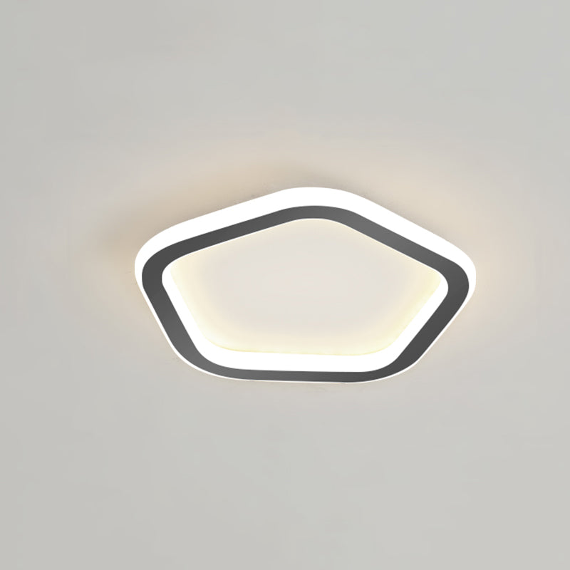 Plafonnier LED Ultra-mince à 1 lumière, nouveau plafonnier moderne en fer pour couloir