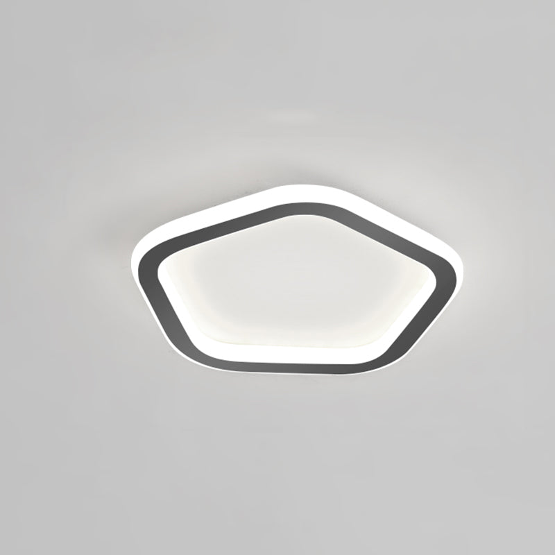 Plafonnier LED Ultra-mince à 1 lumière, nouveau plafonnier moderne en fer pour couloir