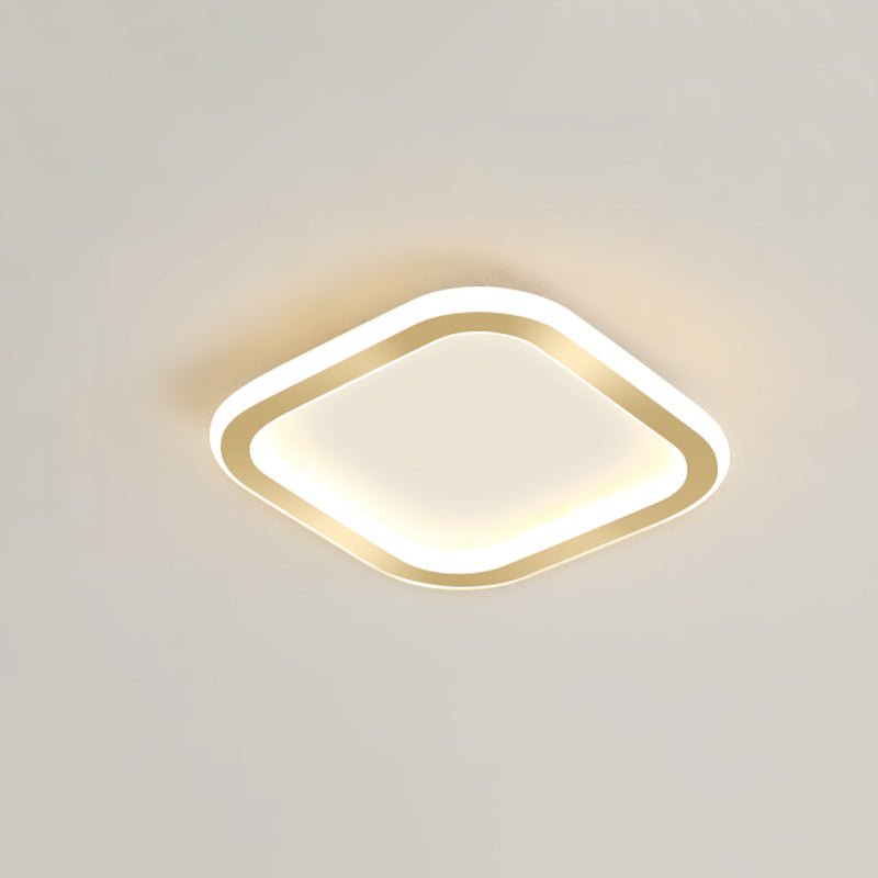 Plafonnier LED Ultra-mince à 1 lumière, nouveau plafonnier moderne en fer pour couloir