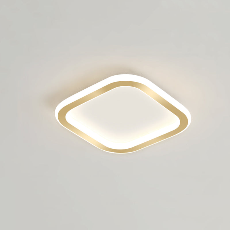 Plafonnier LED Ultra-mince à 1 lumière, nouveau plafonnier moderne en fer pour couloir