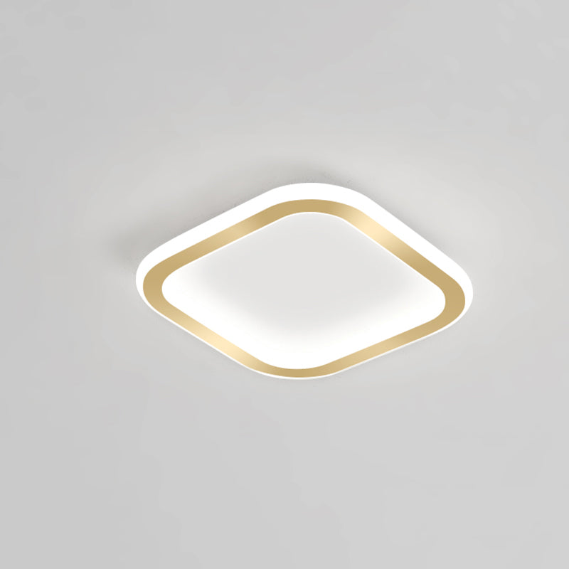 Plafonnier LED Ultra-mince à 1 lumière, nouveau plafonnier moderne en fer pour couloir