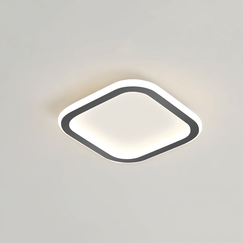 Plafonnier LED Ultra-mince à 1 lumière, nouveau plafonnier moderne en fer pour couloir