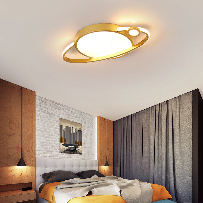 Saturn Flush Light Acrylic Modern Flush Mount Ceiling Light Fixtures for Bedroom