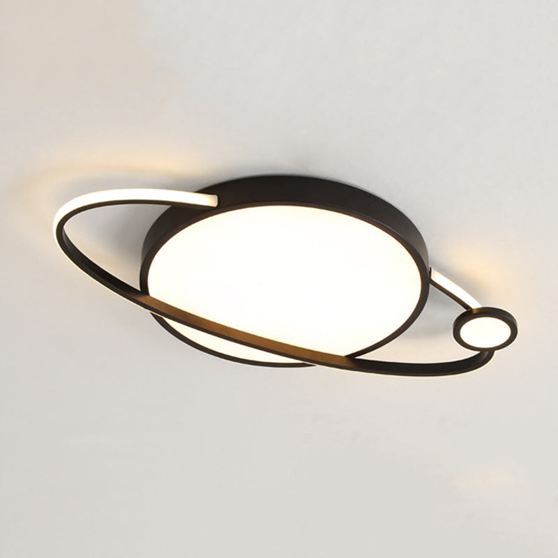 Saturn Flush Light Acrylic Modern Flush Mount Ceiling Light Fixtures for Bedroom