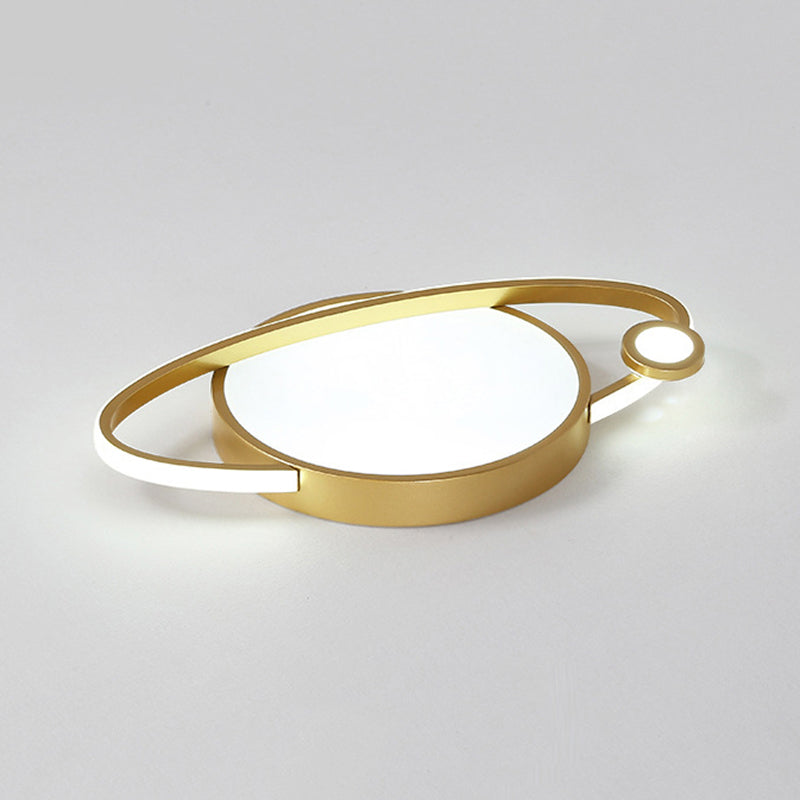 Saturn Flush Light Acrylic Modern Flush Mount Ceiling Light Fixtures for Bedroom