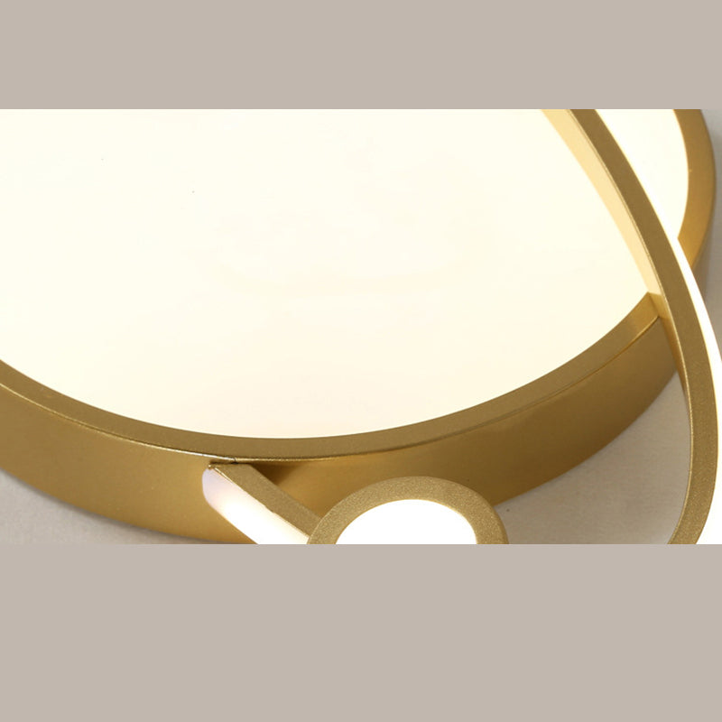 Saturn Flush Light Acrylic Modern Flush Mount Ceiling Light Fixtures for Bedroom
