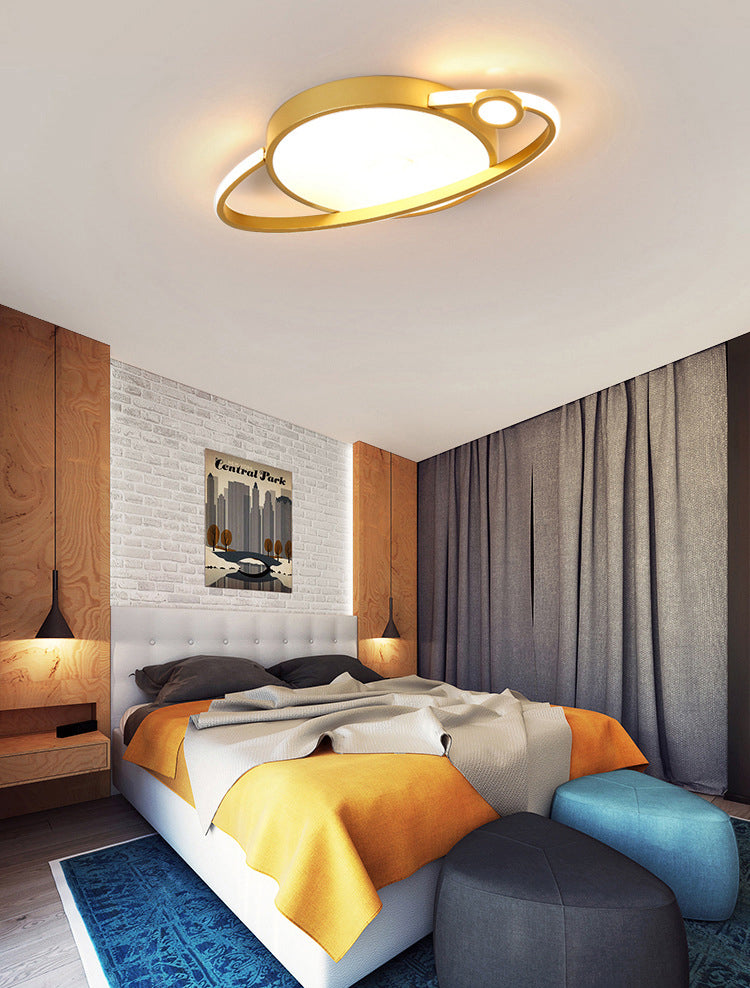 Saturn Flush Light Acrylic Modern Flush Mount Ceiling Light Fixtures for Bedroom
