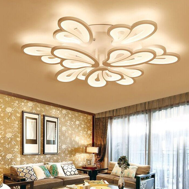 Floral Flush Mount Ceiling Light Acrylique Modern Simplicity Flush Mount Ceiling Light for Bedroom