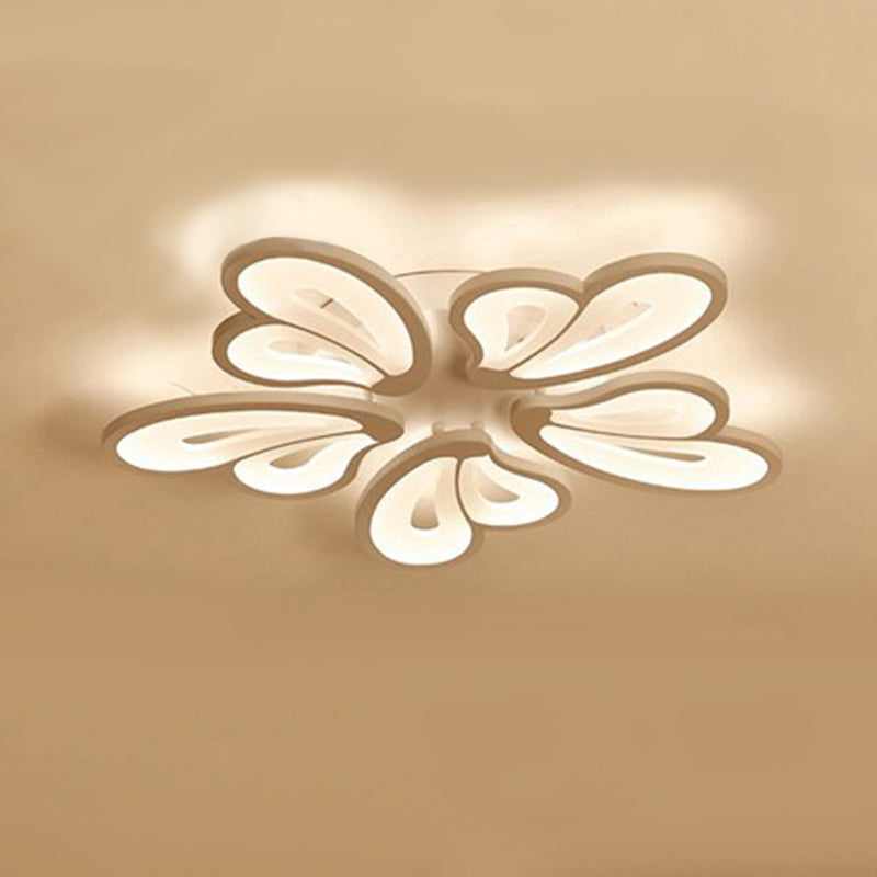 Floral Flush Mount Ceiling Light Acrylique Modern Simplicity Flush Mount Ceiling Light for Bedroom
