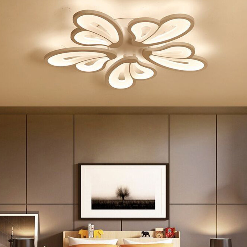 Floral Flush Mount Ceiling Light Acrylique Modern Simplicity Flush Mount Ceiling Light for Bedroom