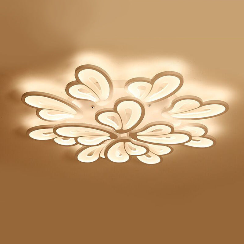 Floral Flush Mount Ceiling Light Acrylique Modern Simplicity Flush Mount Ceiling Light for Bedroom