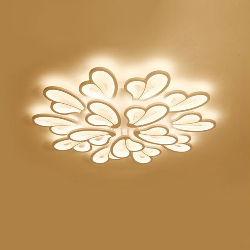 Floral Flush Mount Ceiling Light Acrylique Modern Simplicity Flush Mount Ceiling Light for Bedroom