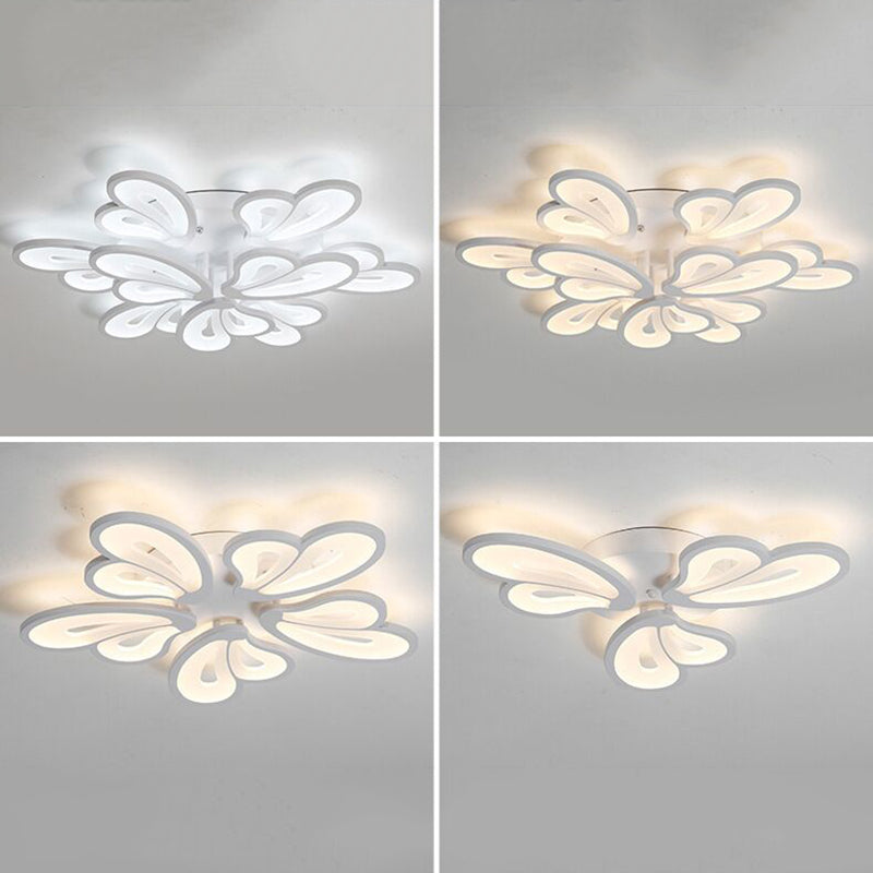 Floral Flush Mount Ceiling Light Acrylique Modern Simplicity Flush Mount Ceiling Light for Bedroom