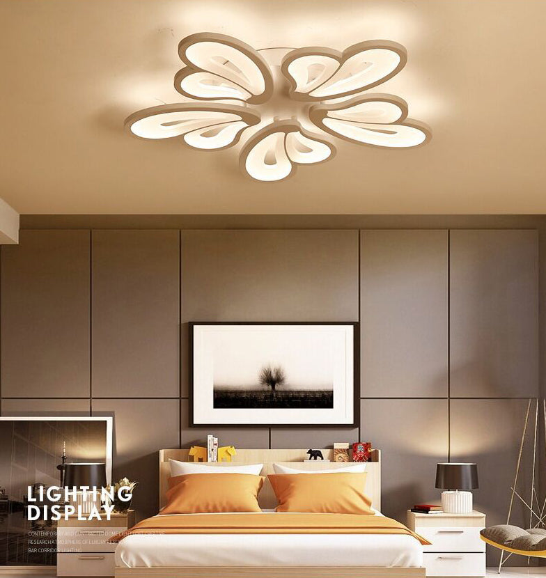Floral Flush Mount Ceiling Light Acrylique Modern Simplicity Flush Mount Ceiling Light for Bedroom