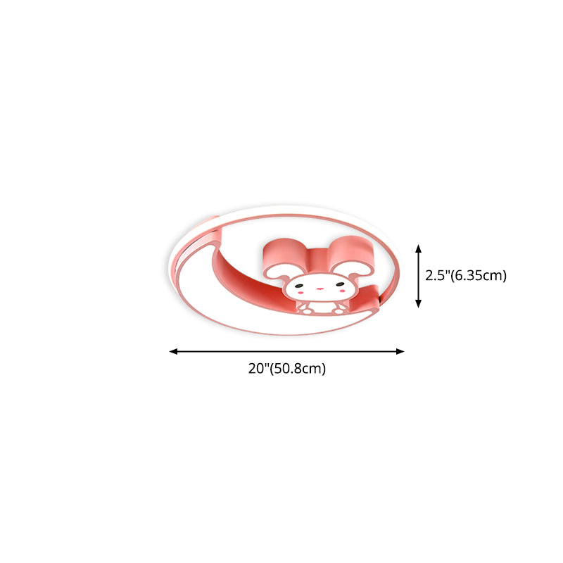 Chambre d'enfant Plafonnier Lumière Fille Chambre Maternelle Allée Olphin Papillon Dessin Animé Mignon Créatif Rose Lampes de Protection des Yeux