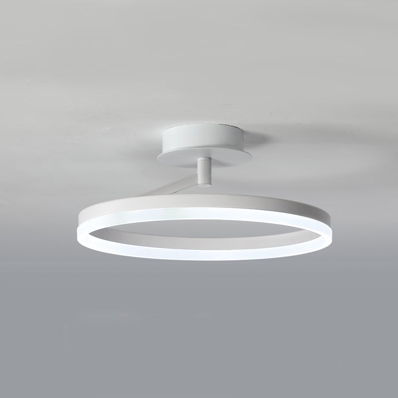 Linear Iron LED Flush Mount Modern Style 1-Light Ceiling Light Fixture for Bedroom