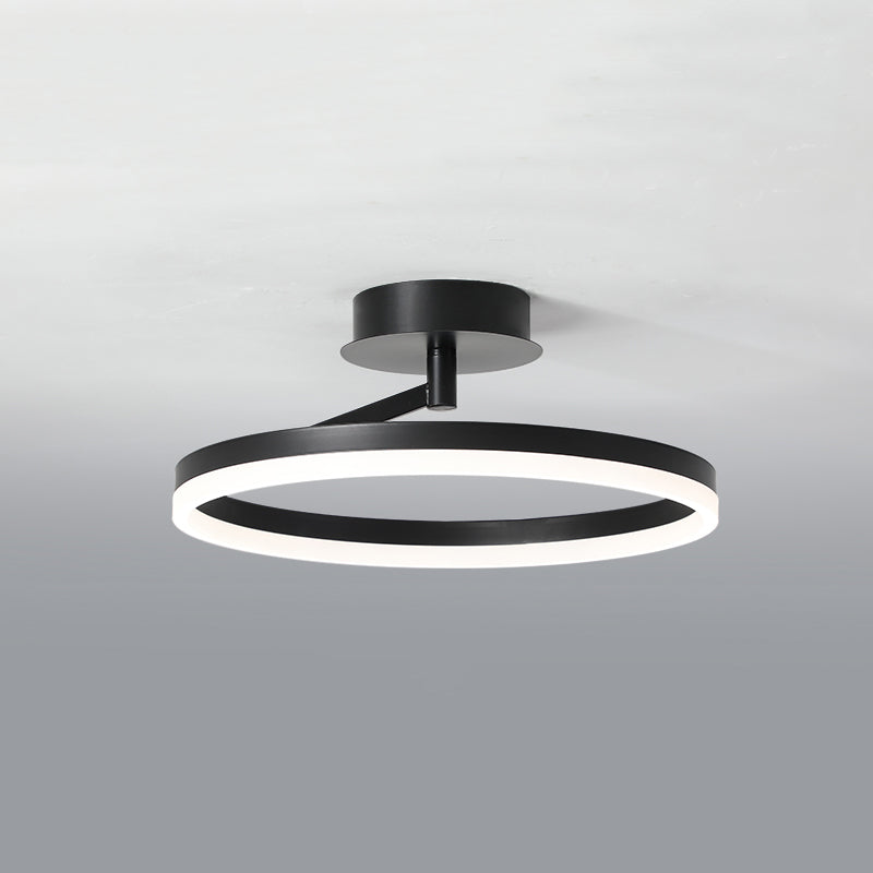Linear Iron LED Flush Mount Modern Style 1-Light Ceiling Light Fixture for Bedroom