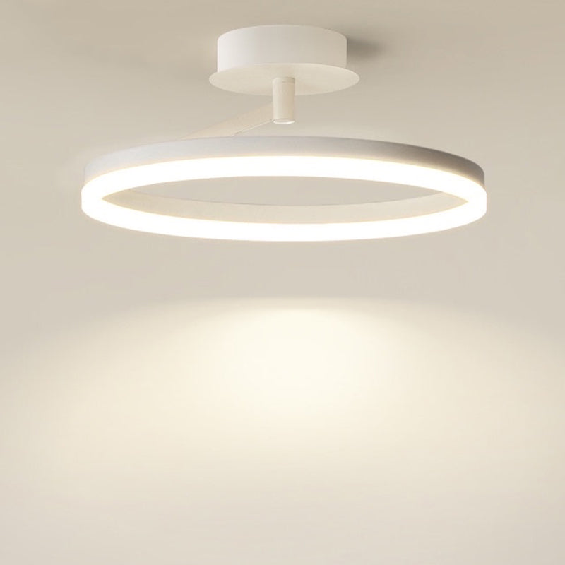 Linear Iron LED Flush Mount Modern Style 1-Light Ceiling Light Fixture for Bedroom