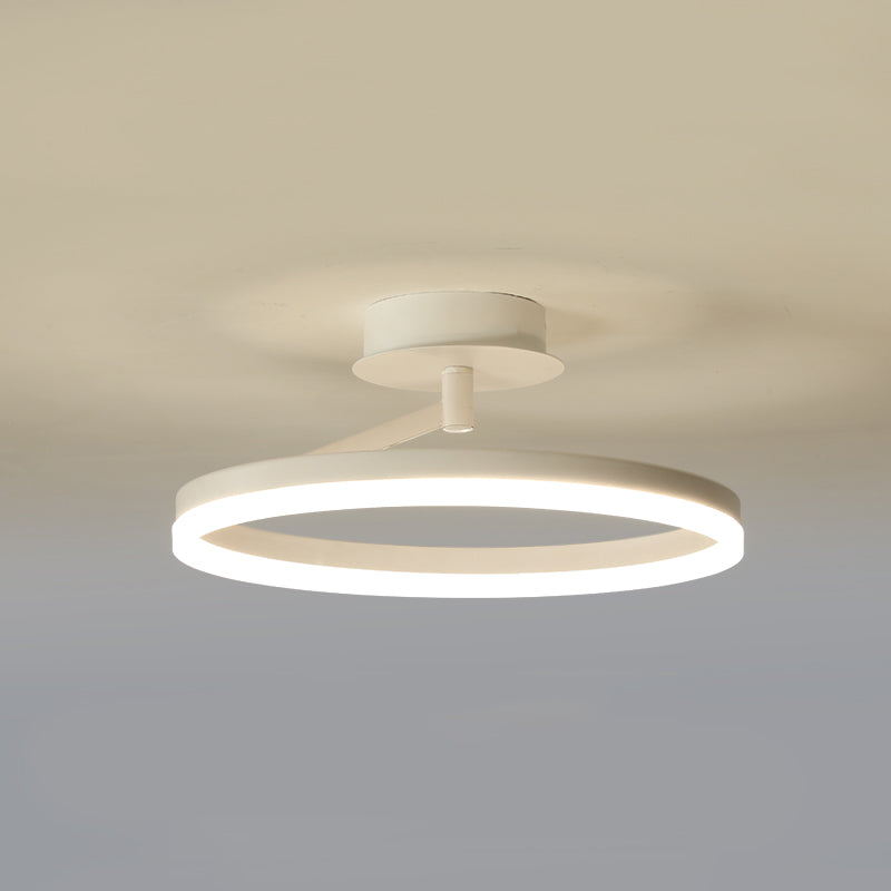 Linear Iron LED Flush Mount Modern Style 1-Light Ceiling Light Fixture for Bedroom