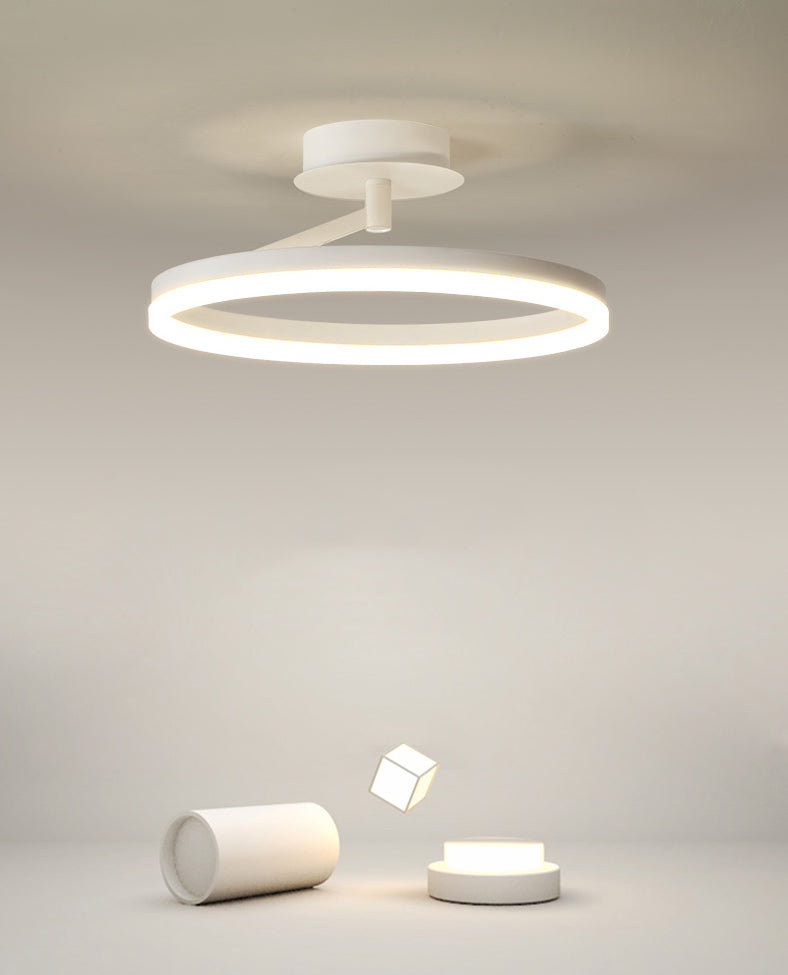 Linear Iron LED Flush Mount Modern Style 1-Light Ceiling Light Fixture for Bedroom