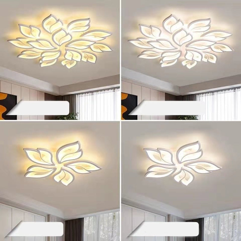 Bloom plafonnier encastré acrylique simplicité moderne plafonnier encastré pour chambre à coucher