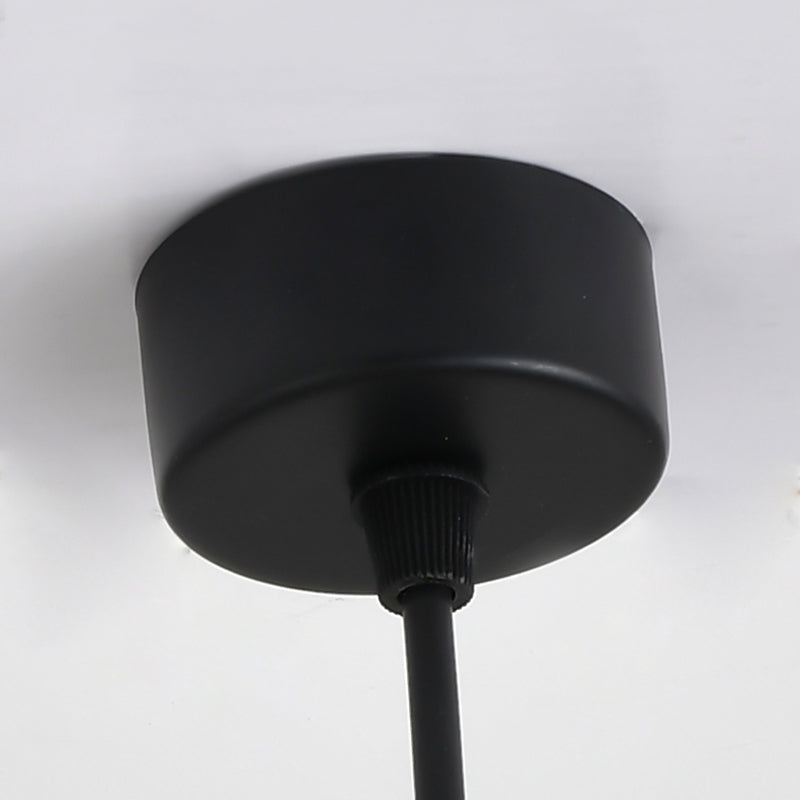 Metall rechteckige Rohranhänger minimalistische LED -LED -Beleuchtung zum Abendessen