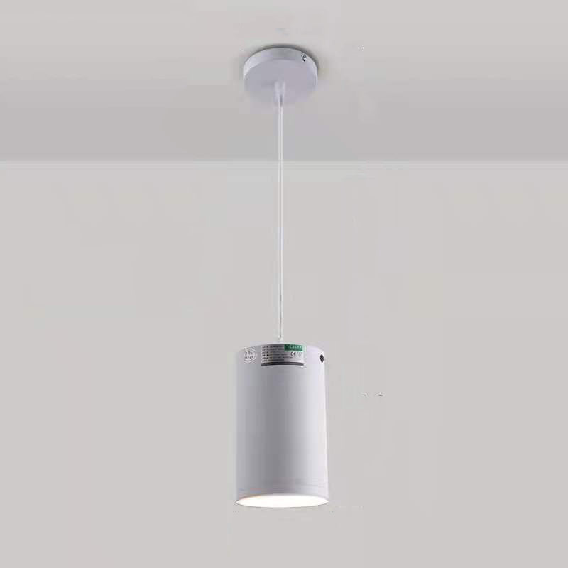 Lampada a pendente del corridoio Lampada del soffitto a LED Nordico con tonalità metallica cilindrica