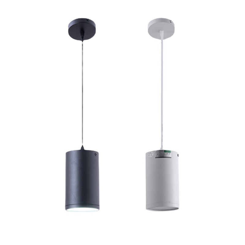 Lampada a pendente del corridoio Lampada del soffitto a LED Nordico con tonalità metallica cilindrica