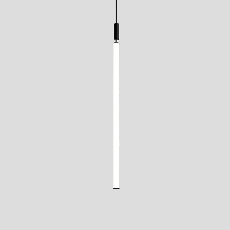 Lampada a sospensione del soffitto tubolare Minimalista Acrilico Black-White LED LEGGIO
