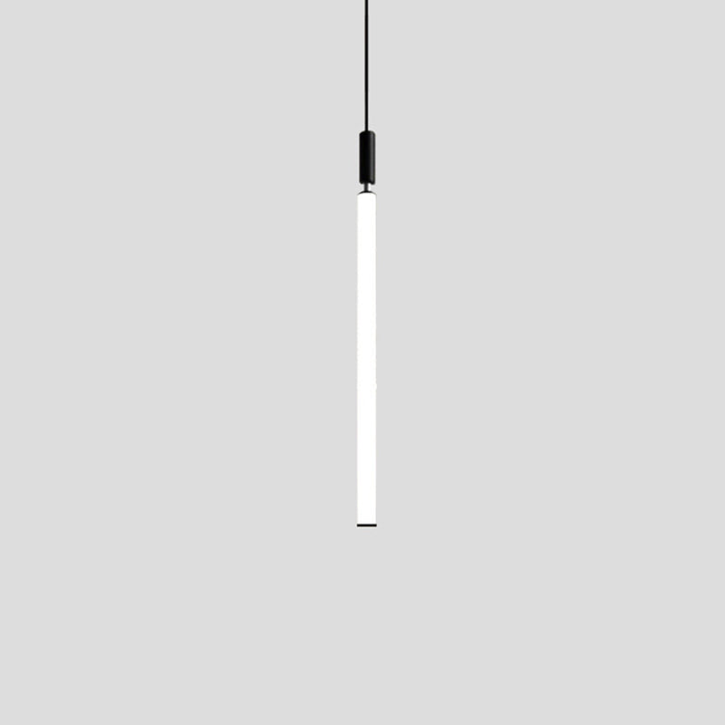 Lampada a sospensione del soffitto tubolare Minimalista Acrilico Black-White LED LEGGIO