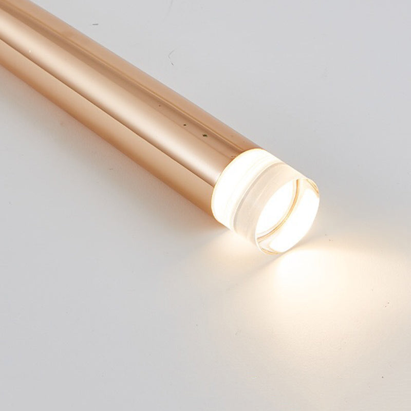 Gold Conical Hanging Light Fixture Simple 1-Light Metal Pendant Lighting for Bar