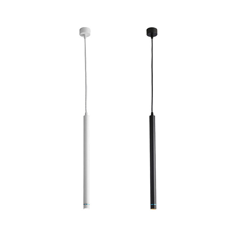 Minimalist Stick Shaped LED Downlight Aluminum Dining Room Suspension Pendant Light
