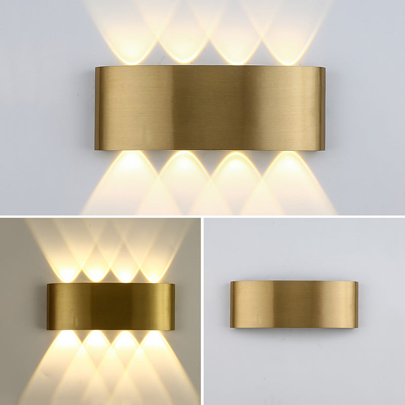 Modern Luxury Style Gold Geometric Wall Sconces Metal Wall Lighting Fixtures