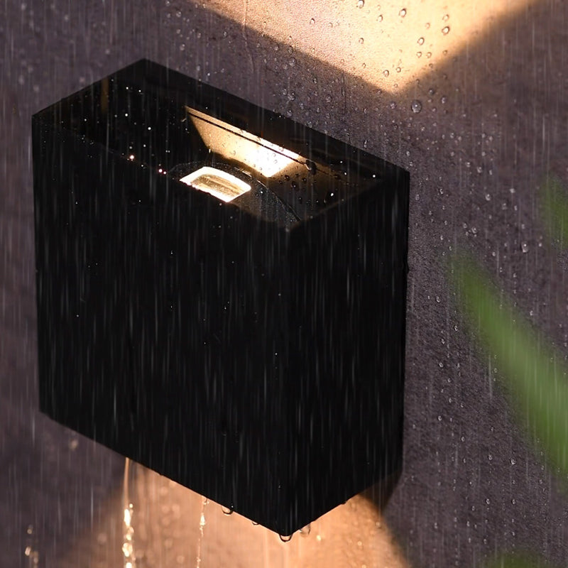 Moderno stile minimalista su e giù per la parete in metallo a parete a LED per parete esterna