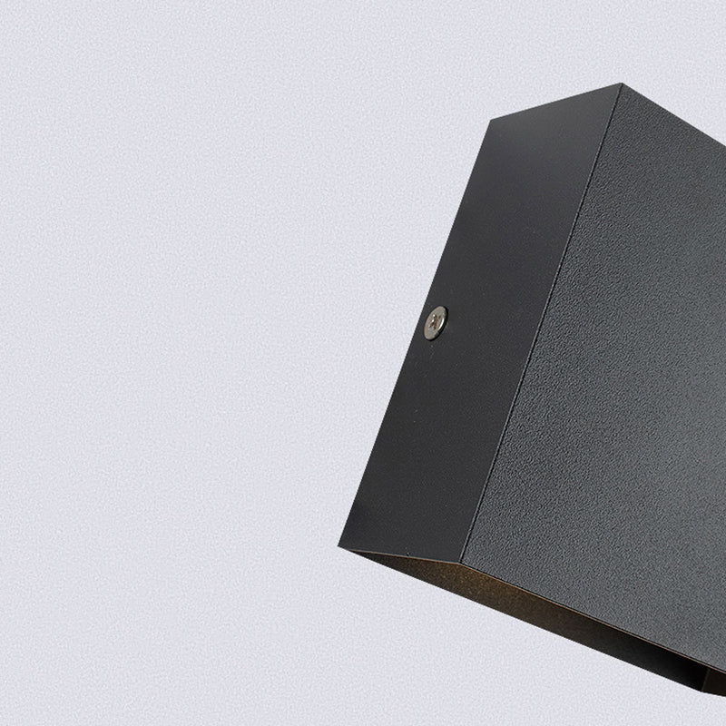 Nordic Minimalism Square Led Wall Light Frosted Aluminiumlegierung Mini -Wandlampe für Schlafzimmer