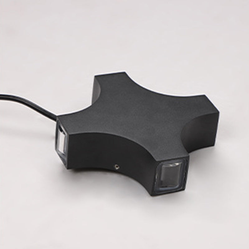 Viga en forma de X lámpara de pared LED creativa estilo accesorio de iluminación contemporánea para interiores y exteriores