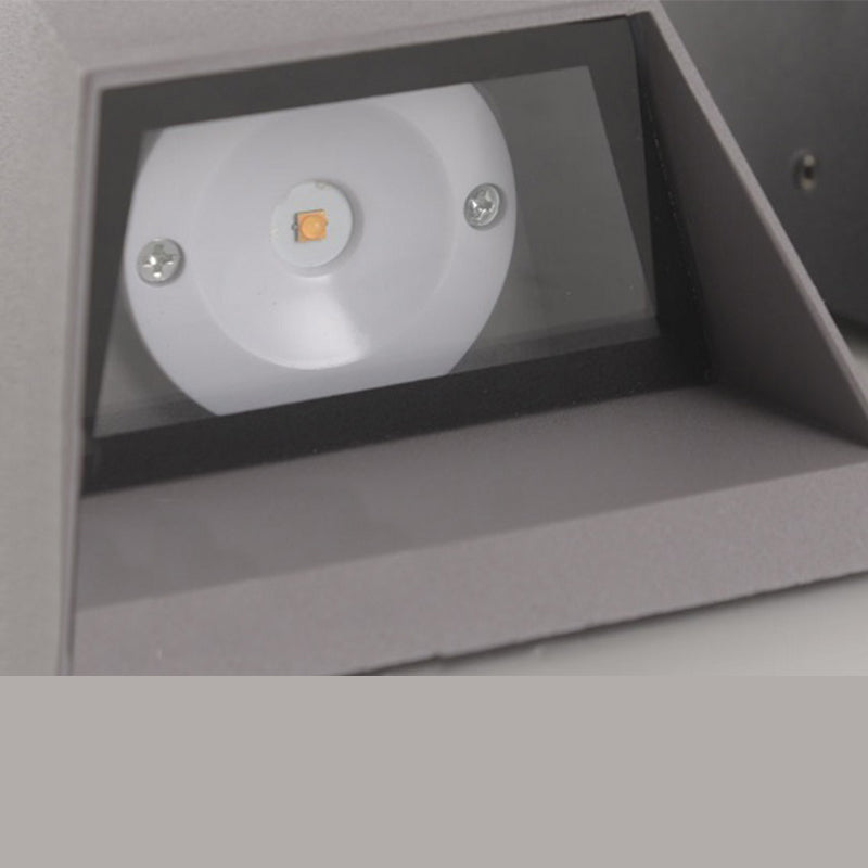 Modern Minimalist Style Geometric Up and Down LED Wall Sconce Metal Sconces