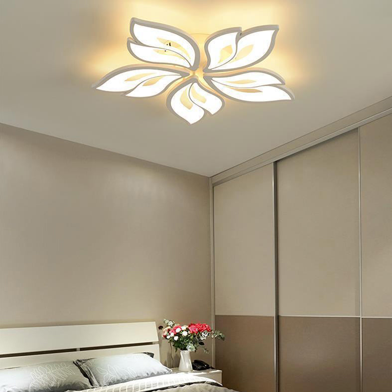 Bloom plafonnier encastré acrylique simplicité moderne plafonnier encastré pour chambre à coucher