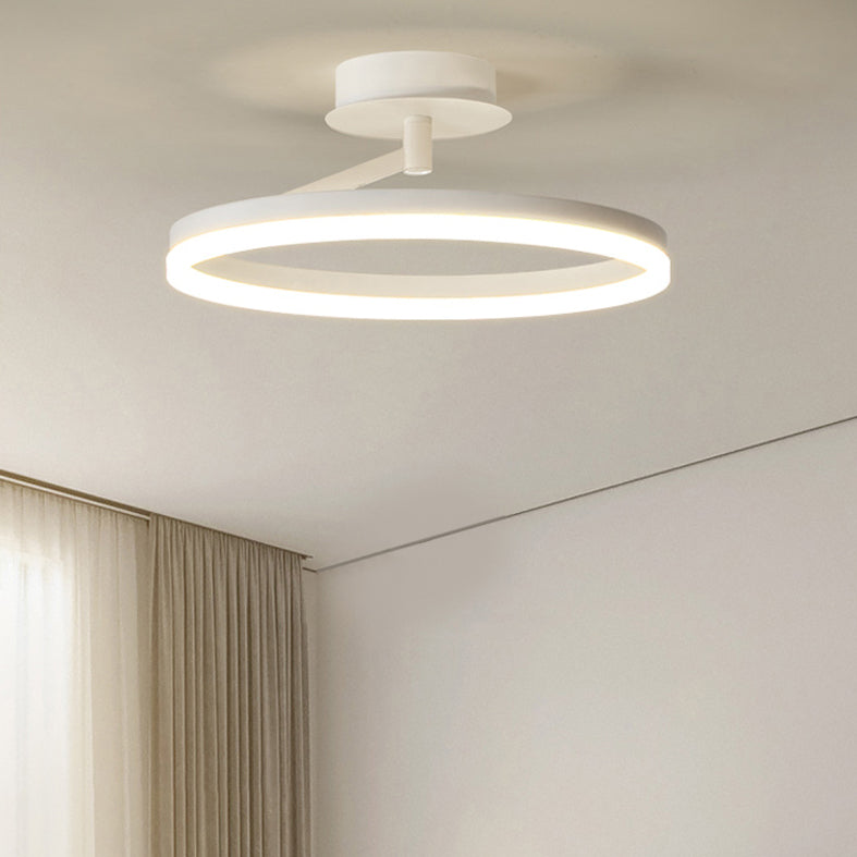 Linear Iron LED Flush Mount Modern Style 1-Light Ceiling Light Fixture for Bedroom
