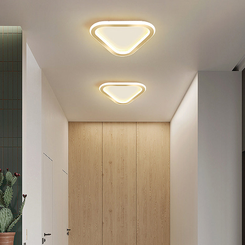 Plafonnier LED Ultra-mince à 1 lumière, nouveau plafonnier moderne en fer pour couloir