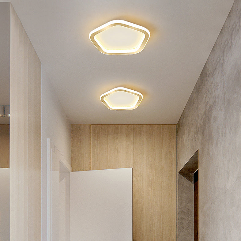 Plafonnier LED Ultra-mince à 1 lumière, nouveau plafonnier moderne en fer pour couloir