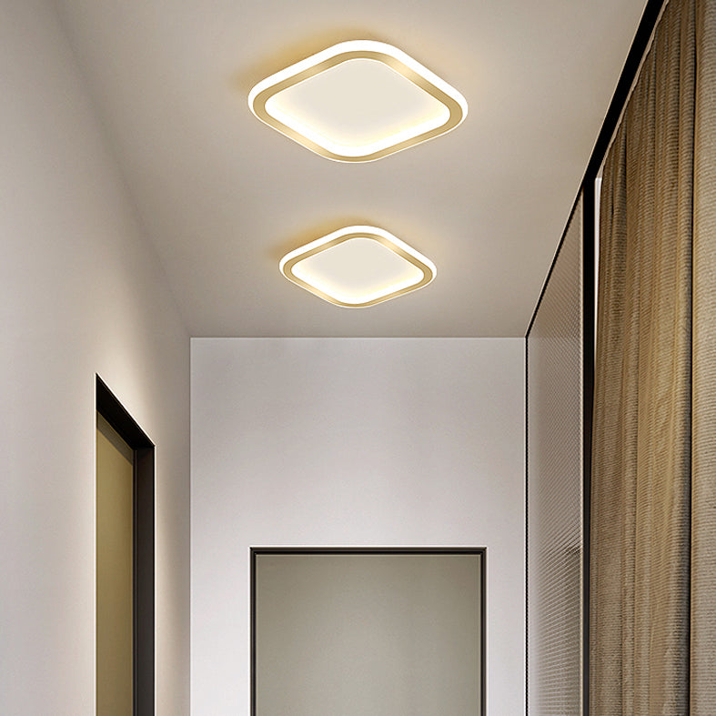 Plafonnier LED Ultra-mince à 1 lumière, nouveau plafonnier moderne en fer pour couloir